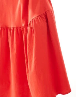 Mango Halterneck Tiered Midi Dress In Red For Women -Mango Sales 206848014 4