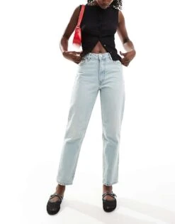 Mango Mom Jeans In Light Wash Blue For Women -Mango Sales 206848290 4