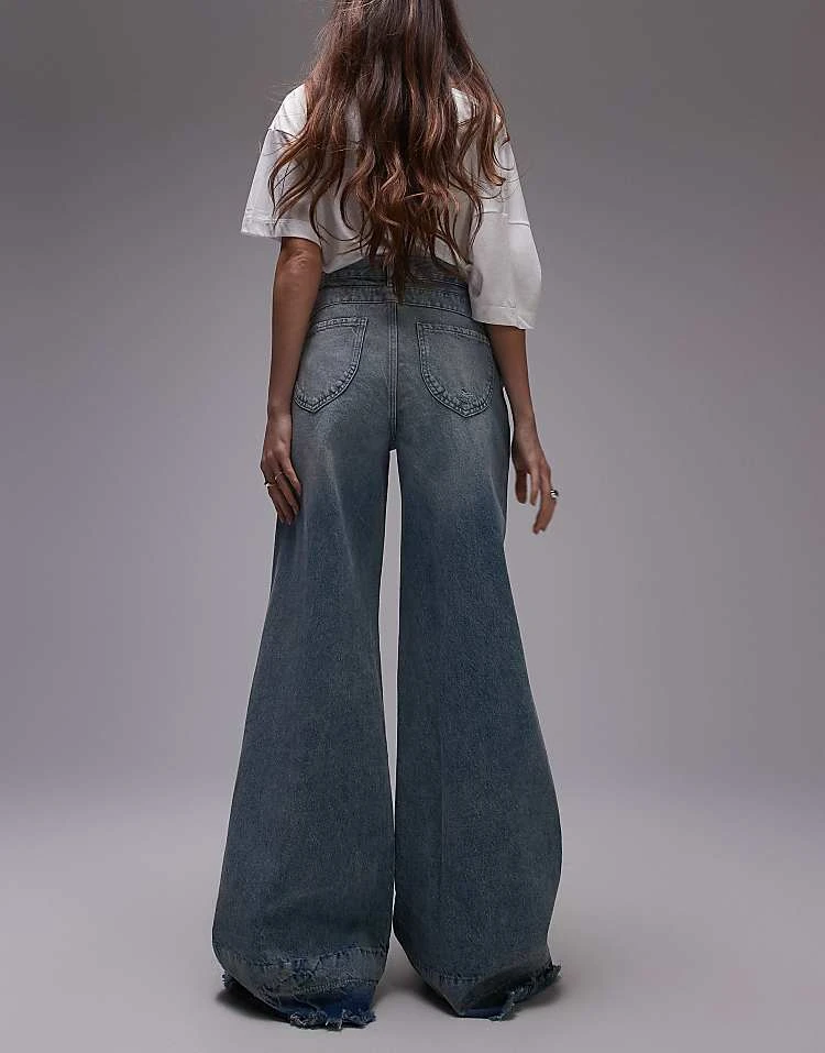 Mango Oversized Denim Jeans In Light Blue For Women 2 Mango Oversized Denim Jeans In Light Blue For Women - Image 2