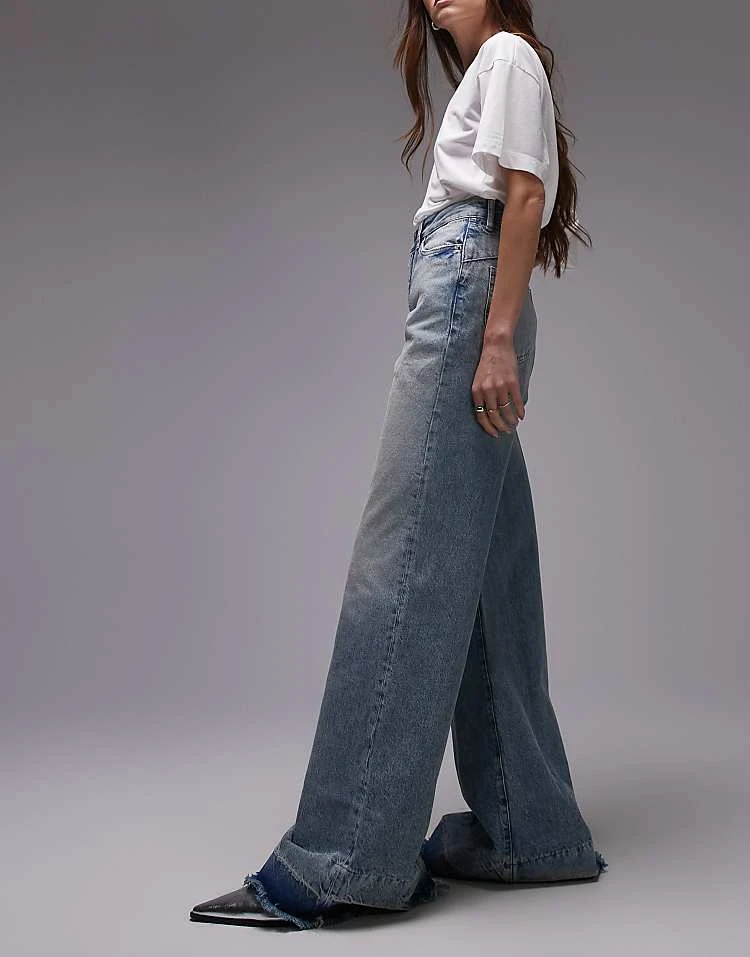 Mango Oversized Denim Jeans In Light Blue For Women 3 Mango Oversized Denim Jeans In Light Blue For Women - Image 3