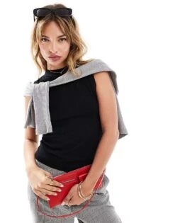 Mango Sleeveless Round Neck Top In Black For Women -Mango Sales 207101792 1 black 1