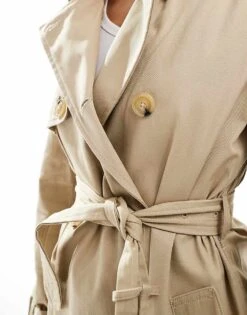 Mango Panel Detail Trench Coat In Beige For Women -Mango Sales 207102436 3