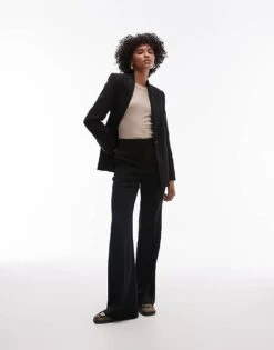 Mango Blazer & Tailored Trouser Co-ord In Black