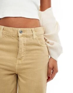 Mango Slouchy Straight Leg Jeans In Brown Wash For Women -Mango Sales 207103904 3