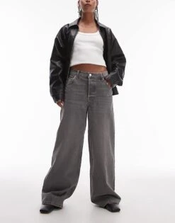 Mango Relaxed Straight Jeans In Washed Black For Women -Mango Sales 207104039 1 washedblack 1