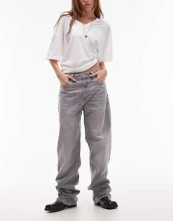 Mango Mid Rise Straight Leg Jeans In Light Grey Wash For Women 11 Mango Mid Rise Straight Leg Jeans In Light Grey Wash For Women -Mango Sales 207104066 1 greywash 1