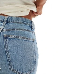 Mango Slouchy Straight Leg Jeans In Light Blue Wash For Women -Mango Sales 207109754 5