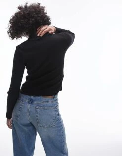 Mango Button Detail Cardigan In Black For Women -Mango Sales 207261892 3