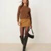 Mango Cashmere Round Neck Jumper In Brown For Women