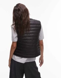 Mango Water Repellent Padded Gilet In Black For Women -Mango Sales 207262125 4