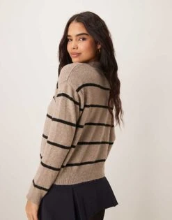 Mango High Neck Soft Jumper In Oatmeal For Women -Mango Sales 207262142 4