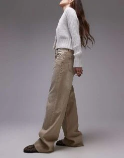 Mango Raw Hem Straight Jean In Vintage Brown Wash For Women -Mango Sales 207262165 3