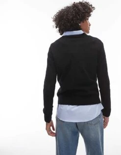 Mango Cashmere Round Neck Jumper In Black For Women -Mango Sales 207262192 3