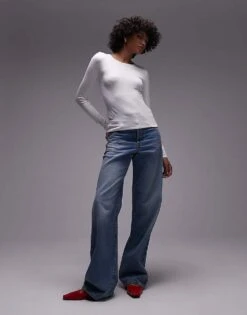 Mango Classic Long Sleeve Top In White For Women -Mango Sales 207262290 4