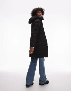 Mango Hooded Puffer Jacket In Black For Women -Mango Sales 207262373 4