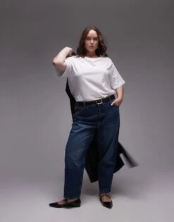 Mango Curve Round Neck T-shirt In White For Women -Mango Sales 207268638 1 white 1