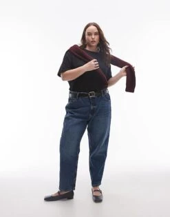 Mango Curve Round Neck T-shirt In Black For Women -Mango Sales 207268643 4