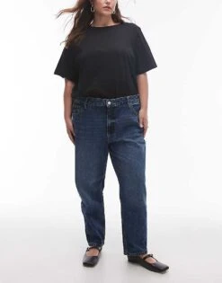 Mango Curve Mom Jeans In Mid Blue For Women -Mango Sales 207268664 1 midblue 1