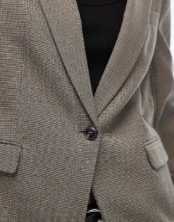 Mango Single Breasted Blazer In Beige For Women -Mango Sales 207283523 4