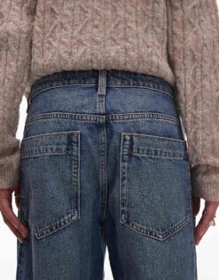 Mango Seam Detail Wide Leg Jean In Washed Blue For Women Blue Wash -Mango Sales 207283552 4