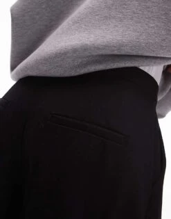 Mango Pleat Front Relaxed Fit Trousers In Black For Women -Mango Sales 207283902 4