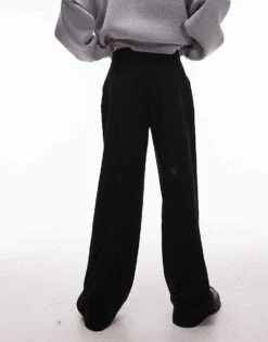 Mango Pleat Front Relaxed Fit Trousers In Black For Women -Mango Sales 207283902 5