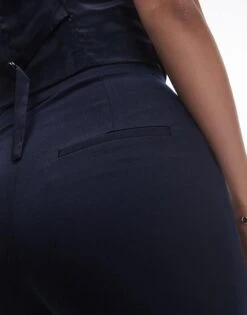 Mango Suit Slim Trouser Co-ord 12 In Navy For Women -Mango Sales 207284319 5