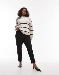 Mango Curve Slim Fit Legging In Black For Women