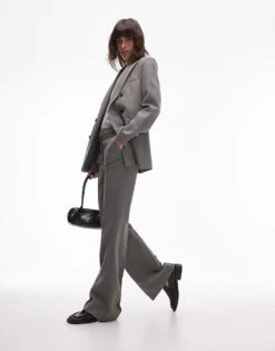 Mango Double Breasted Oversized Blazer And Trousers Co-ord In Light Grey -Mango Sales 207284582 1 lightgrey