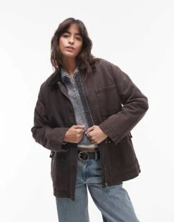 Mango Parka With Cord Collar In Dark Red For Women -Mango Sales 207284722 1 darkred 1