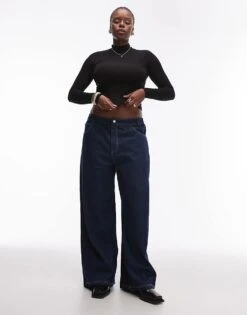 Mango Curve High Neck Soft Touch Top In Black For Women -Mango Sales 207284849 4