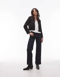 Mango Studded Collar Western Jacket In Black For Women -Mango Sales 207284940 3