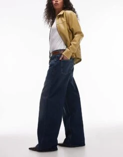 Mango Longline Straight Leg Jeans In Dark Blue For Women 8 Mango Longline Straight Leg Jeans In Dark Blue For Women -Mango Sales 207285032 3