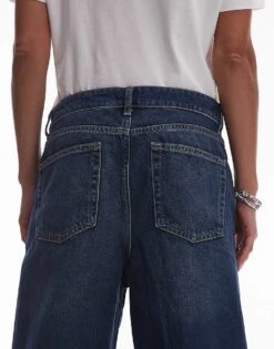 Mango Longline Straight Leg Jeans In Dark Blue For Women 9 Mango Longline Straight Leg Jeans In Dark Blue For Women -Mango Sales 207285032 4