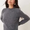 Mango Fluffy Jumper In Grey For Women