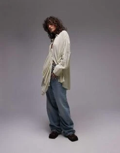 Mango Wrap Front Ruffle Blouse In Beige For Women -Mango Sales 207330035 1 beige 1