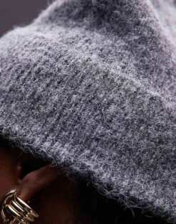 Mango Wool Mix Beanie In Grey For Women -Mango Sales 207408107 3
