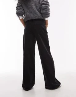 Mango Slouchy Corduroy Jeans In Black For Women -Mango Sales 207408635 3