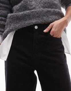 Mango Slouchy Corduroy Jeans In Black For Women -Mango Sales 207408635 4