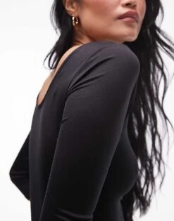 Mango Off Shoulder Short Sleeve Top In Black For Women -Mango Sales 207408925 4