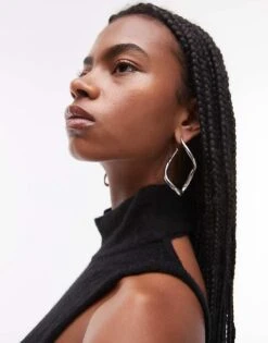 Mango Open Back High Neck Knitted Maxi Dress In Black For Women -Mango Sales 207409346 3