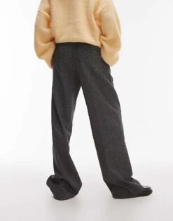 Mango Pleat Front Cotton Blend Straight Leg Trouser In Black For Women -Mango Sales 207570892 5