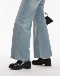 Mango Patent Leather Chunky Loafers In Black For Women -Mango Sales 207570959 4