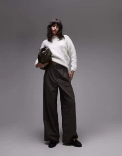 Mango Oversized Crew Neck Jumper In White For Women -Mango Sales 207583203 3