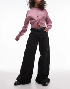 Mango Straight Leg Snake Print Jeans In Black For Women -Mango Sales 207606308 1 black 1