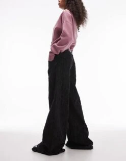 Mango Straight Leg Snake Print Jeans In Black For Women -Mango Sales 207606308 3