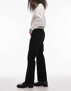 Mango Flare Front Pocket Jeans In Black For Women -Mango Sales 207606381 3