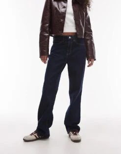 Mango Straight Leg Jeans In Dark Blue For Women -Mango Sales 207627733 1 darkblue 1