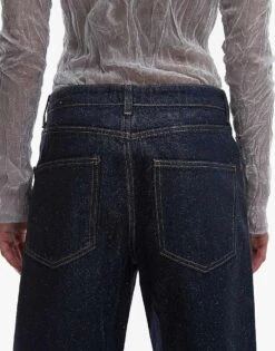 Mango Glitter Front Jeans In Indigo Blue For Women -Mango Sales 207627806 4