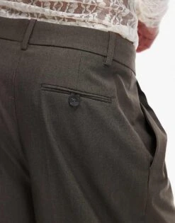 Mango Straight Leg Tailored Trouser In Dark Brown For Women -Mango Sales 207627835 2